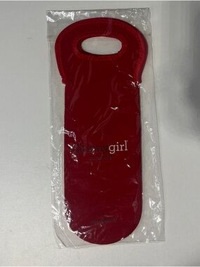NEW Skinnygirl Red Insulated Skinny Margarita or Wine bottle Carrier Tote